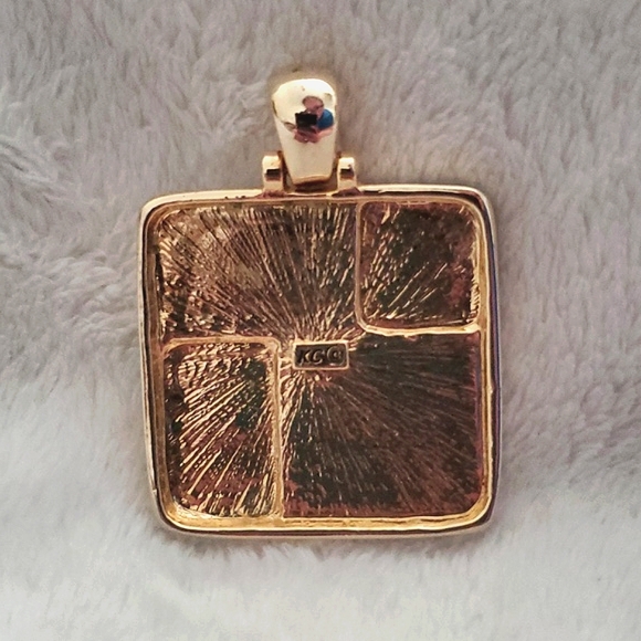 Kenneth Cole Black and Goldtone Pendant - Picture 2 of 8